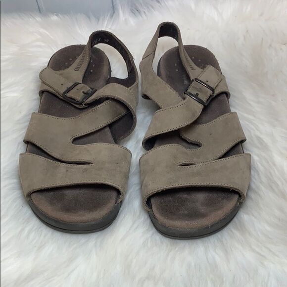 Mephisto Tan Suede Strappy Sandals Size 38/7.5 - Picture 2 of 6